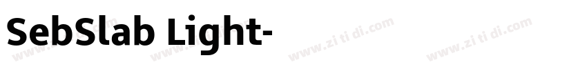 SebSlab Light字体转换